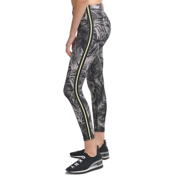 DKNY Womens Sport Pixel Palm High Waist 7/8 Leggings Small - Picture 1 of 10